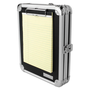 Vaultz® Locking Storage Clipboard, 2 X 9 3-4 X 12 3-4, Black-chrome freeshipping - TVN Wholesale